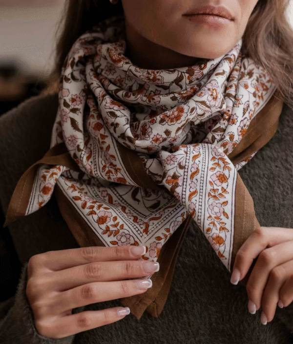 foulard artisanal indien