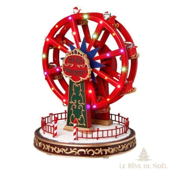 village de noellumineux grande roue fête foraine