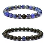 accessoire mode agate noire lapis lazuli