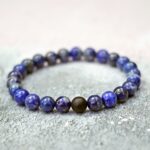 bracelets pierre naturelle agate et lapis lazuli