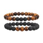 bracelets de distance pierre de lave
