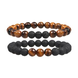 bracelets de distance pierre de lave