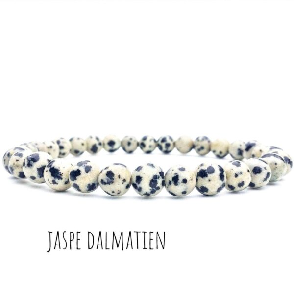 bracelet en Jaspe Dalmatien