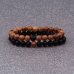 bracelet couple pierre Onyx