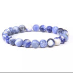 Bracelet en Sodalite naturelle de Bolivie