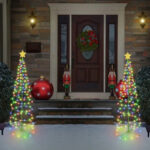 Lumière de Noël dans le jardin
