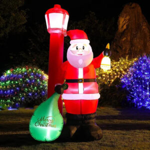 gros pere noel gonflable extérieur