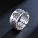 bague élégante Sutra du Lotus