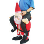 Fête avec costume de Pere Noel gonflable