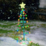 Jardin illuminé pour Noël