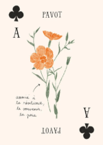 cartes de jeu fleurs élégantes