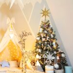étoile dorée arbre noel