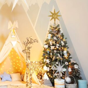 étoile dorée arbre noel