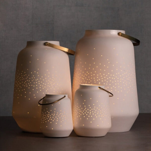 lanterne en porcelaine noellumineux