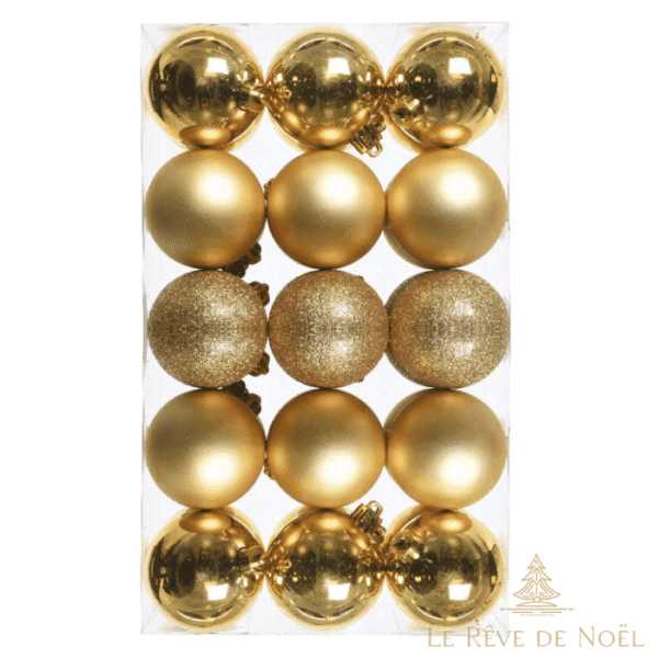 boules de Noël dorées élégance