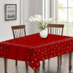 élégante nappe rouge Noël