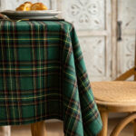 nappe de Noël motif écossais