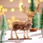 Cerf de Noel bois traditionnel