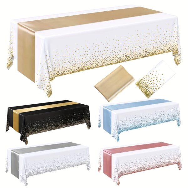 Centre de Table avec Chemin de Table Satin élégant