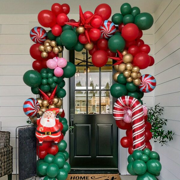 Arche de Guirlande de Ballons de Noël festive