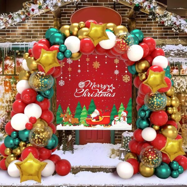Arche de Ballon Pour Noel lumineuse