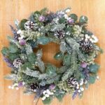 couronne de Noël floquée