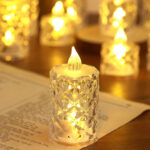 décoration LED avec bougies sans flamme