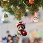 ornement boule de Noël chaton