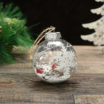 Décoration sapin Boule Noel Transparente