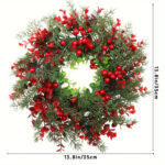 Couronne avec baies rouges