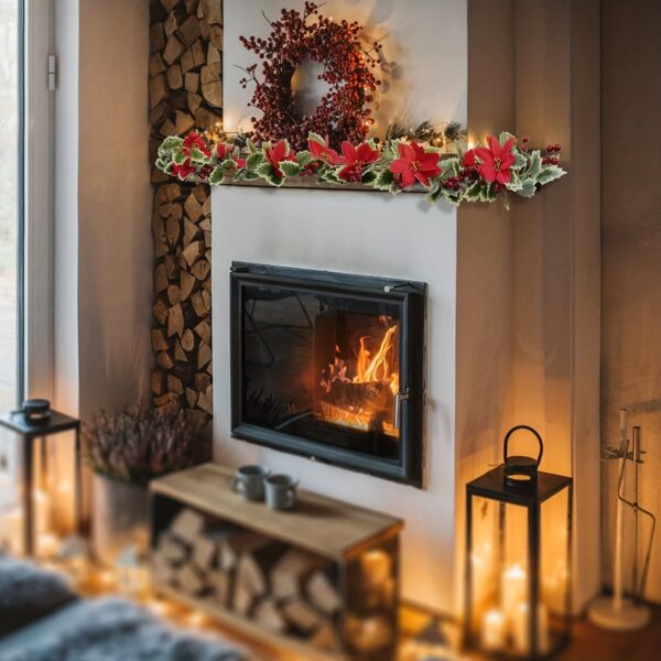 Guirlande de fleurs festive