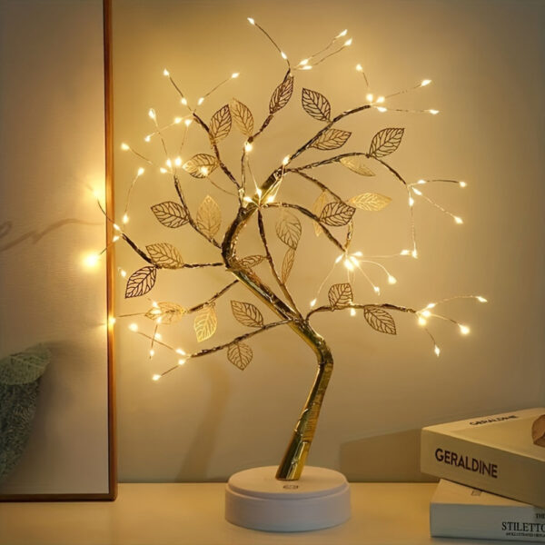 Arbre de Table Lumineux en action
