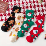 chaussette de Noel festive
