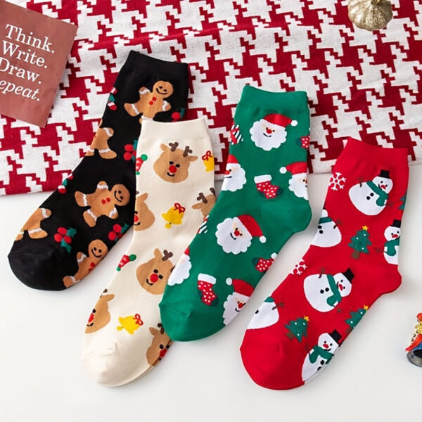 chaussette de Noel festive