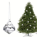 Décoration sapin en verre