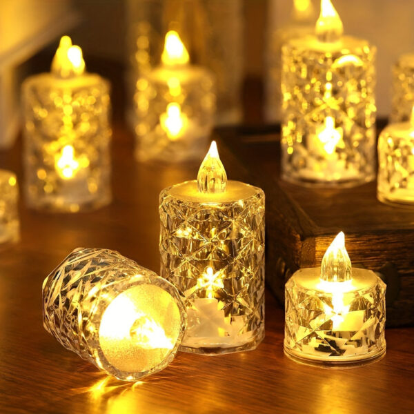 lot de 10 bougies sans flamme LED