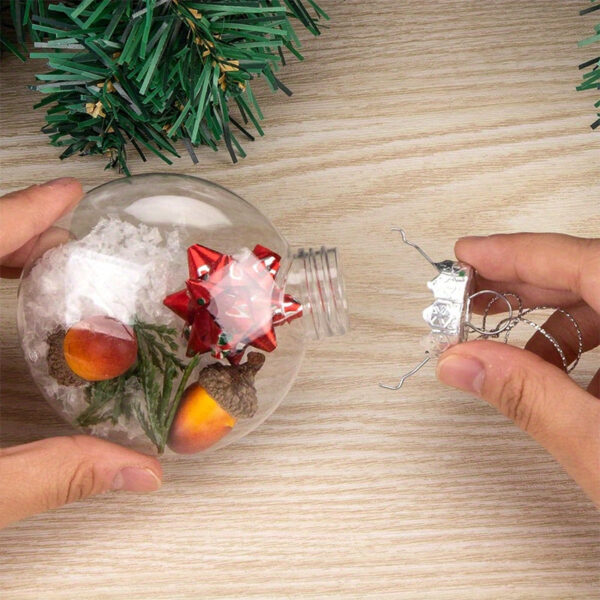 Boule de Noel Transparente a Remplir
