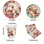 Ensemble de vaisselle de Noel Jetable