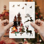 Motifs cerfs pour Noël