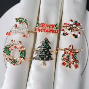 rond de serviette de noel élégance