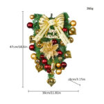 couronne festive avec noeud doré