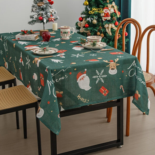Nappe de Noel Verte élégante