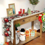 Table de fête Noel Fleurs