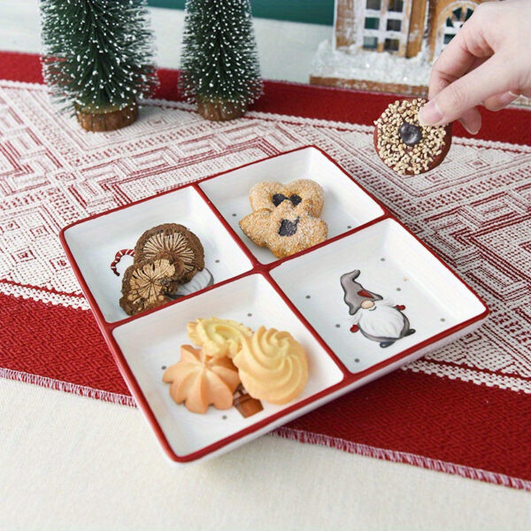 vaisselle de Noel Porcelaine sur table