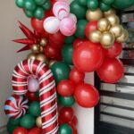 Décoration de noellumineux avec ballons