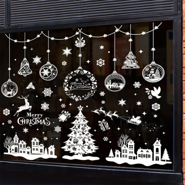 stickers de Noel sur vitre