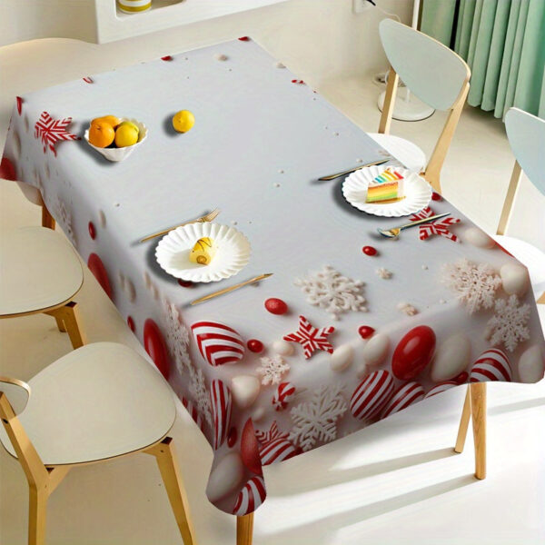 nappe noel blanche flocons