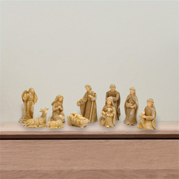 santons crèche de Noel en résine