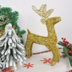 sculpture festive cerf