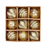 Boules de Noël scintillantes en verre